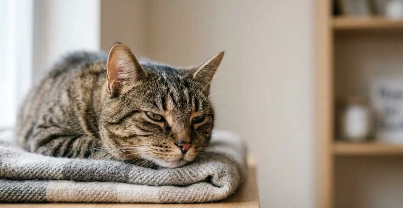 Chat domestique aux oreilles attentives et regard expressif illustrant la communication féline naturelle