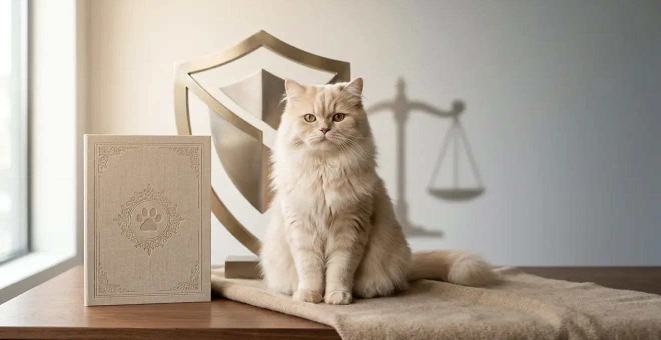 Chat de race pure avec documents de santé et protection contractuelle