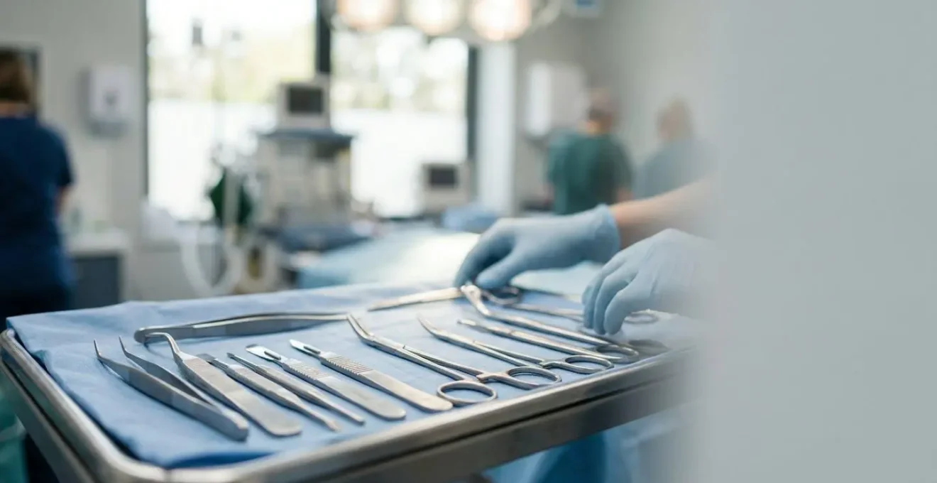 Scène vétérinaire professionnelle montrant la préparation d'une intervention chirurgicale pour chat