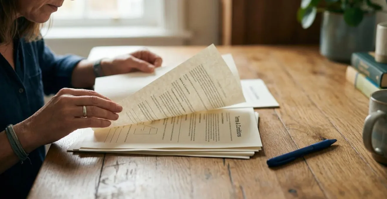 Propriétaire de chat consultant des documents d'assurance pour optimiser les remboursements vétérinaires