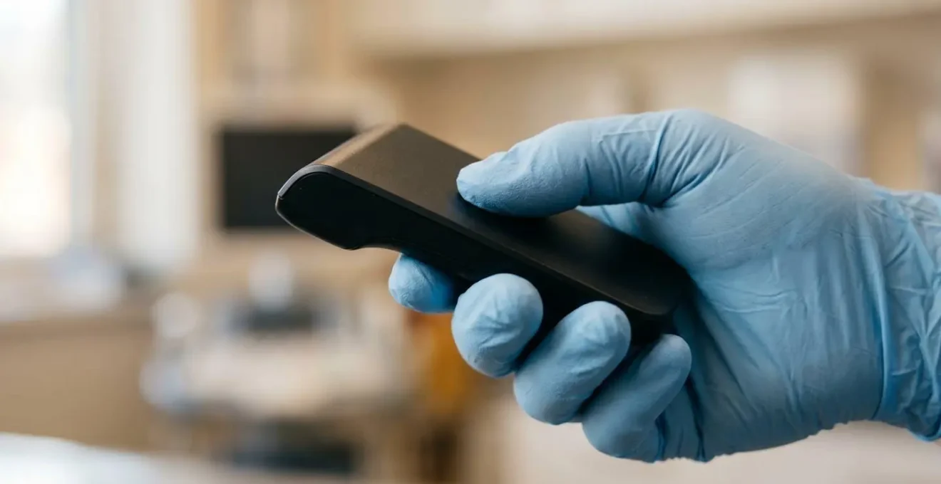 Vétérinaire et propriétaire lors d'une consultation avec système de paiement santé pour chat